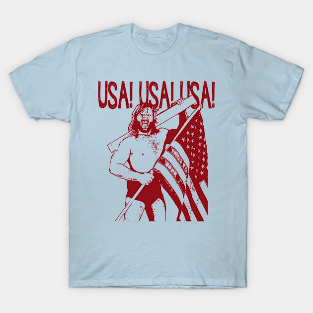 hacksaw USA red T-Shirt by BradyRain